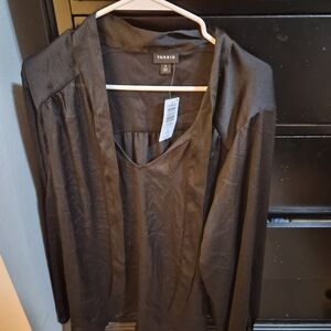 Torrid Black Long Sleeve Blouse